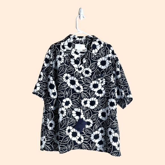Prada Printed Silk Twill Shirt - Picture 1 of 10